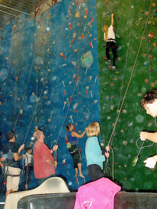 rock climbing